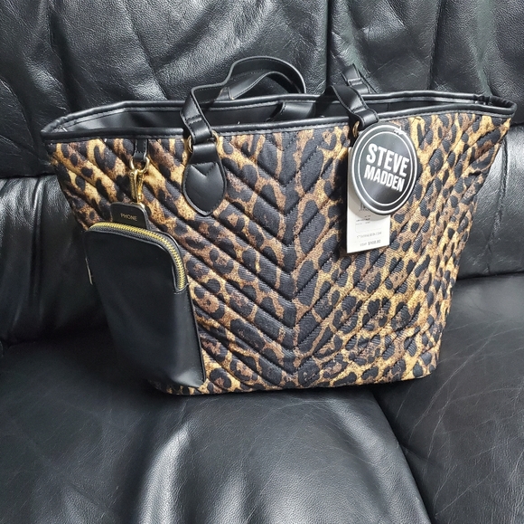 Steve Madden nylon-quilted commuter tote. NWT 3 PIECE - Picture 4 of 9